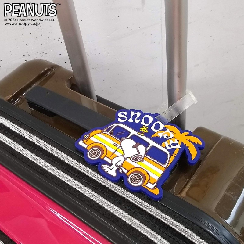 SNOOPY Name Tag, Luggage Tag, Suitcase, Luggage, Soft PVC Rubber,