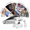 Head Mount Magnifier, Headband Magnifying Glass with Light Handsfree for