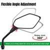 CICMOD Motorcycle Side Rearview Mirrors for Scooter ATV Cruiser Moped,