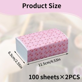 2 Stück Dauerwelle Papier,Dauerwellen Set Komplett,Spitzenpapier Dauerwelle,Haare Perm Papier für Dauerwellenflüssigkeit,Selber Machen Set Haarstylingpapier,Professional für Home Barber Shop