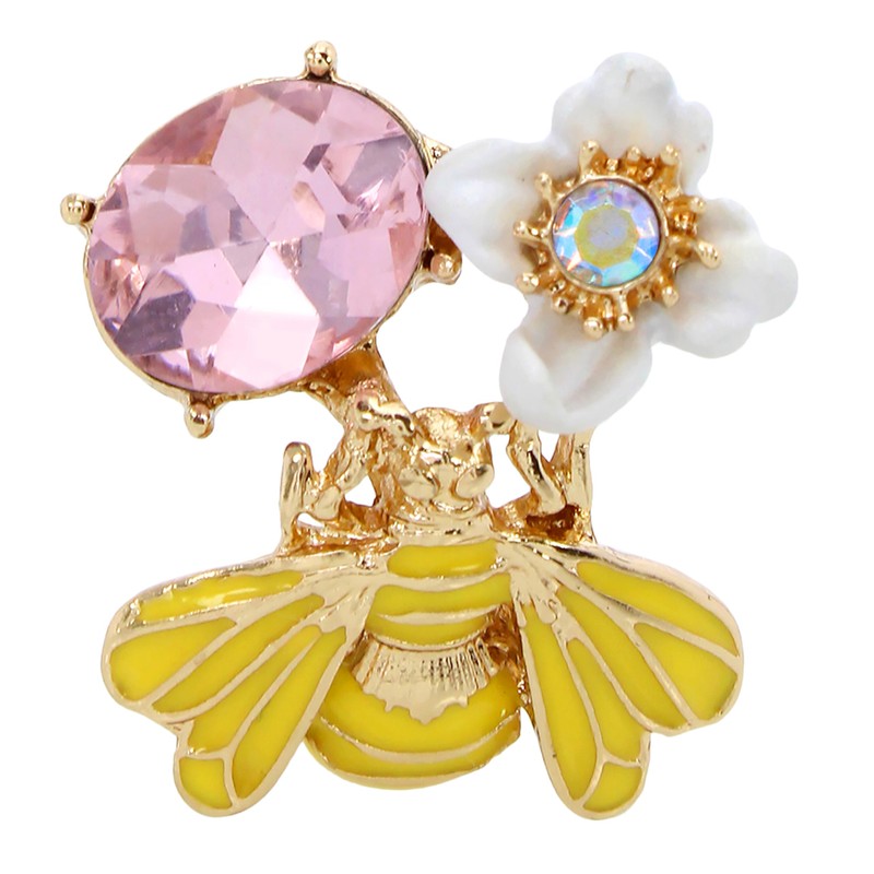 Betsey Johnson Womens Bug Cluster Button Earrings