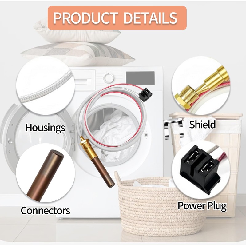 Thermopile Senor Assembly Replacement Fit for Rheem Ruud Richmond Water