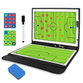 CS COSDDI Coaches Tactics Board Football Coach Board Professional Tactical Board with Pens, Eraser, Magnets, Ideal for Tactics and Game Adjustments