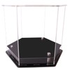 Hat Display Case,Baseball Cap hat Box,Hexagons Clear Acrylic Display Case