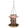Solar Bird Feeder for Outdoors Hanging Exquisite Hollow Pattern Waterproof