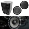 QWORK 4-Pack 8'' Black Plastic Audio Speaker Cover, Durable Subwoofer