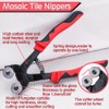 LEONTOOL Tile Nipper, Gouring Tile, Cutter, Blade Glass Tile Nipper,