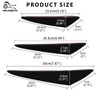 DREAMIZER 6pcs Black Car Front Bumper, Universal Rubber Car Bumper