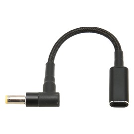 ciciglow Typ C USB - C Buchse Eingang zu DC Stecker 5,5x2,5mm Power PD Ladekabel 100W 5A 20V Laptop Ladeadapter