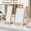Xosjska 4 Pcs Bamboo Necklace Display Stand Bamboo Panel Jewelry