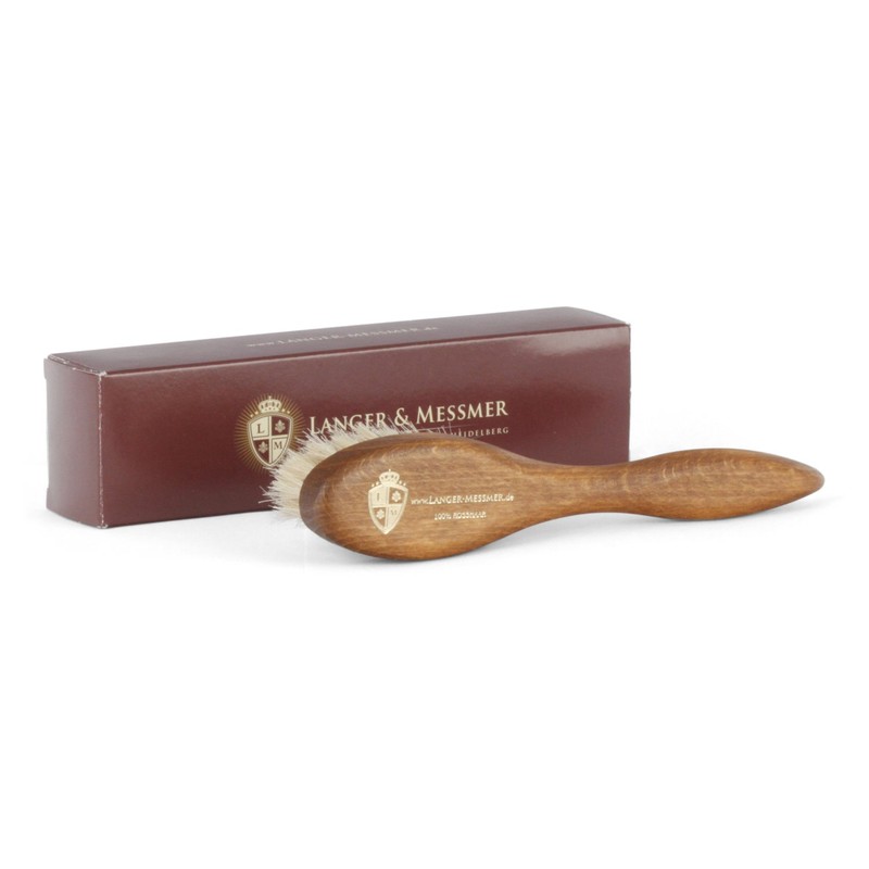 Langer & Messmer Shoe Brush Made Of Clear Horse Hair