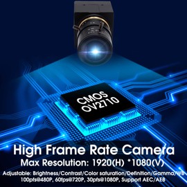 Svpro 5X Optischer Zoom Webcam Full HD 1080P USB Kamera 2,8-12 mm Objektiv Manueller Fokus USB mit Kamera High Frame 100pfs Metall Mini Camcoder Home Security Kamera, Laufwerk Kostenlose UVC Kamera