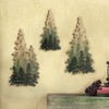 Limygus Wooden Christmas Tree Woodland Wooden Wall Art Paintings Wooden