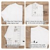 Left Chest Logo Placement Tool for Heat Press T-Shirt Ruler