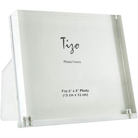 Tizo 5" X 5" Acrylic Crystal Clear Photo Frame,…