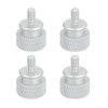 sourcing map 4Pcs #6-32 UNC Aluminum Thumb Screws, 12x16mm(ODxH) Computer
