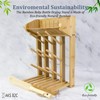 AKS B2C Bamboo Baby Bottle Drying Rack, Vertical Space Saving