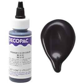 DecoPac Premium Candy Color, Oil Based Food Coloring For Chocolate, 2 Fl Oz - Black (21307)