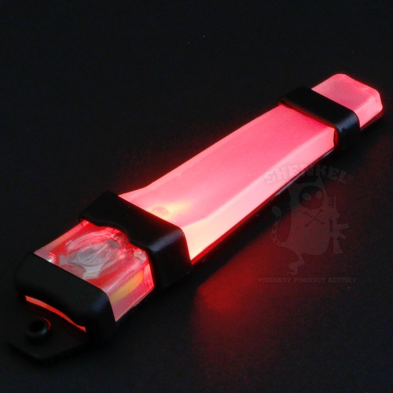 SHENKEL V-LITE Helmet Light Signal Light Replica Red met-018rd