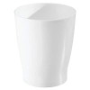 InterDesign iDesign Franklin Compact Round White Trash Can for Home