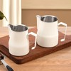 Milk Frother Cup 350ml 304 Stainless Steel Pointed Mouth Foaming