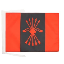 Falange Española de las JONS Flag 18'' x 12'' cords - Falangists SMALL flags 30 x 45cm - Banner 18x12 in - AZ FLAG