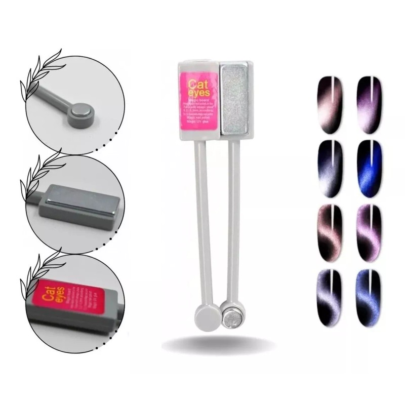 Mussa Kit 2 Imanes Doble Para Efecto Ojo De Gato