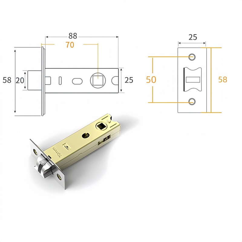TOP-VIGOR Door Padlock 5 Inch Stainless Steel Heavy Duty Shed