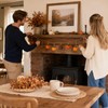 10PCS Pumpkin Garland with String, Hanging Pumpkin Decorations Indoor