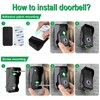 Wireless Doorbell, Waterproof Full Duplex Doorbell Wireless Upgrade, 1000ft Range,