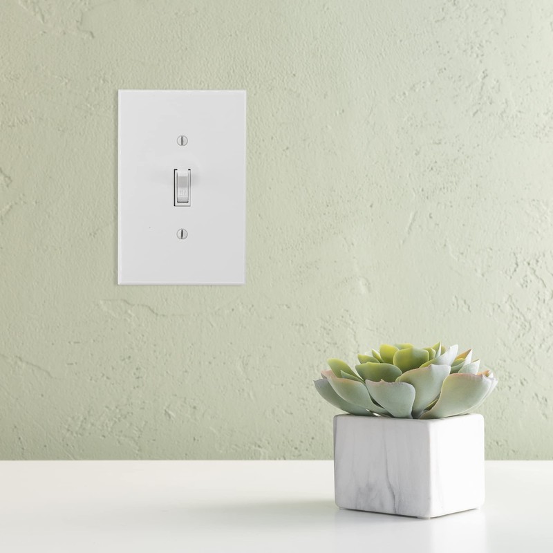 Questech Light Switch Cover, Single Toggle Wall Plate for Electrical