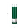 Mega Candles 1 pc Unscented Green Glass Container Devotional Prayer