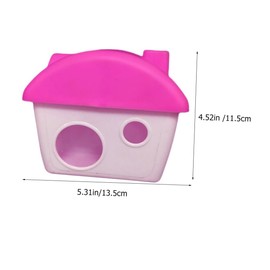 BUGUUYO Guinea Pig Hideout Plastic Small Animal Sleeping Nest Sturdy Comfortable Hamster House Warm Hideaway for Chinchillas and Dwarf Rabbits Easy to Clean Cage Accessory Adorable Rat