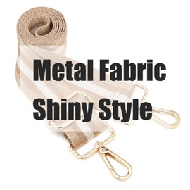 Wide Shoulder Strap Adjustable Replacement Belt Guitar Style Crossbody Bag Handbag Strap Multicolor Canvas Straps(Wide:1.4in) (Gold Khaki)