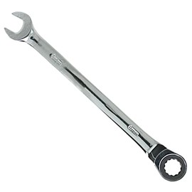 Seshin Buffalo 8mm Ratchet Spanner Steel Fixed Head Gear Wrench Open End & Ring (8mm)