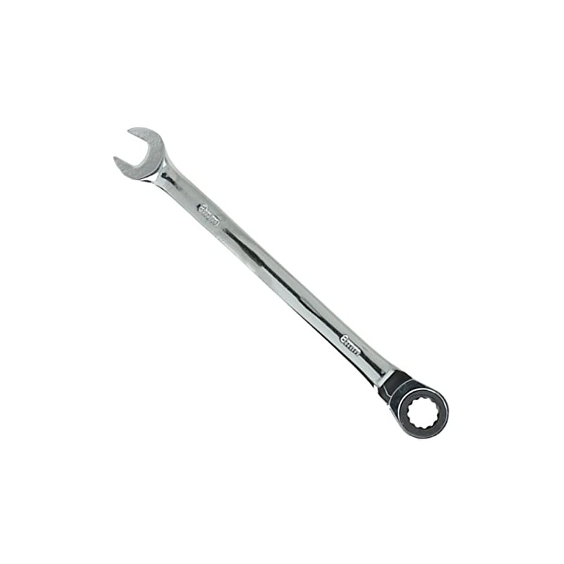 Seshin Buffalo 8mm Ratchet Spanner Steel Fixed Head Gear Wrench