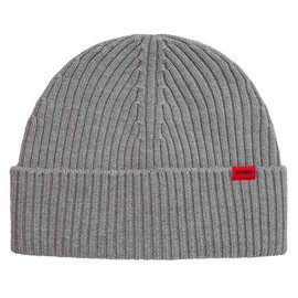 HUGO Men's Xola Beanie, silver