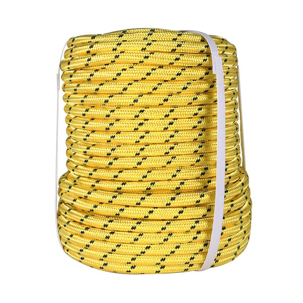 elfinrm 1/2 Inch Double Braid Polyester Arborist Rigging Rope, 150