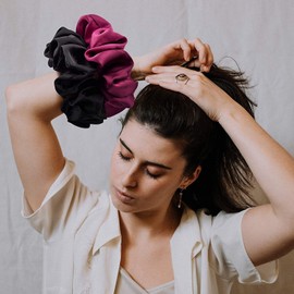 Large Satin Scrunchies Oversized Scrunchie Jumbo Scrunchies Giant Scrunchie Scrunchie Large Silk Scrunchies for Women and Girls