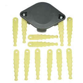 FUMHEUF ACFHRL2 Polycarbonate Bladed Trimmer Head Compatible with Ryobi 18V, 24V, and 40V RY40210, RY40210A Strimmers with 12 Quickload Blades