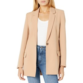The Drop Women's Blake Long Blazer, Praline, X-Large