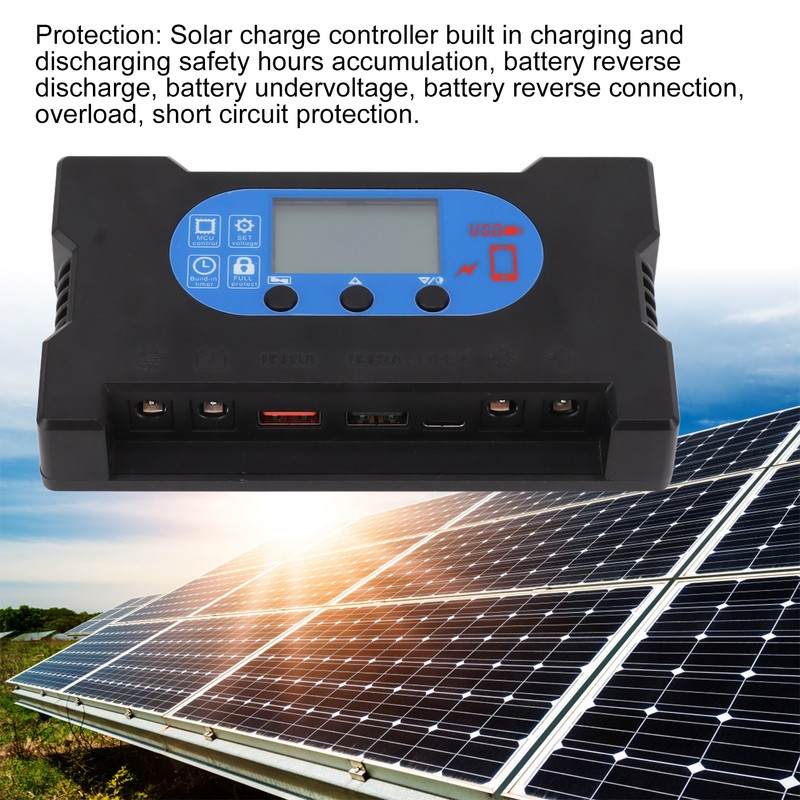 Solar Control Dual USB Type C DC Fast Charging Solar