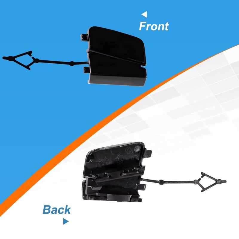 Car Front Bumper Tow Hook Cover Cap Towing Eye Fit