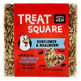 Happy Hen Treats Square Mealworm & Sunflower Treat, 6.5 oz