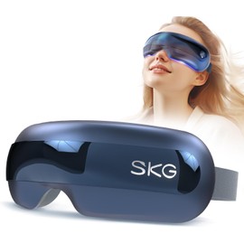 SKG E3 PRO Eye Massager with Heat, Vibration and Bluetooth Music, Eye Mask Helps with Dark Circles and Dry Eyes, Improves Sleep Quality, Gifts for the Whole Family