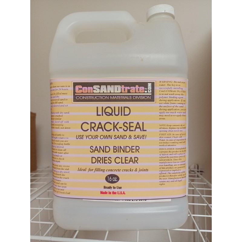 Consandtrate Crack-Seal, 1 Gallon/Ready to use. Apply to Dry Sand