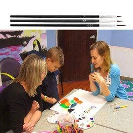 iLulala 30pcs Tiny Detail Paint Brushes, Fine Paint Brushes Set with 3 Size #0#00#000 Liner Brush for Miniature 40k Model Crafts Watercolor Acrylics Oil, Oil Painting.