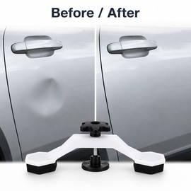 Paintless Dent Repair Puller Kit with Bridge Puller & 6 Glue Tabs – Car Body Dent Removal Tool Set