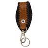 voodoocats Key Chain, Belt Loop, Crocodile Leather, Genuine Leather, Matte