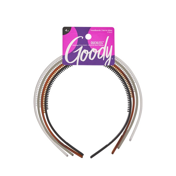 Goody 07643GDY Diadema Classics Frosted, 4 uds